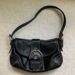 Coach Black Leather Soho Hobo Bag G04S-9247